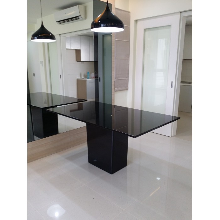 Black Granite Dining Table